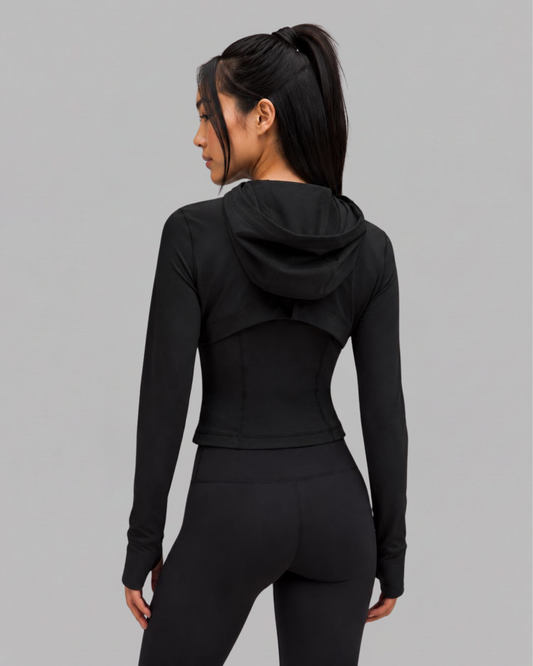 Cropped Hooded Define Jacket Full Mesh Nulu
