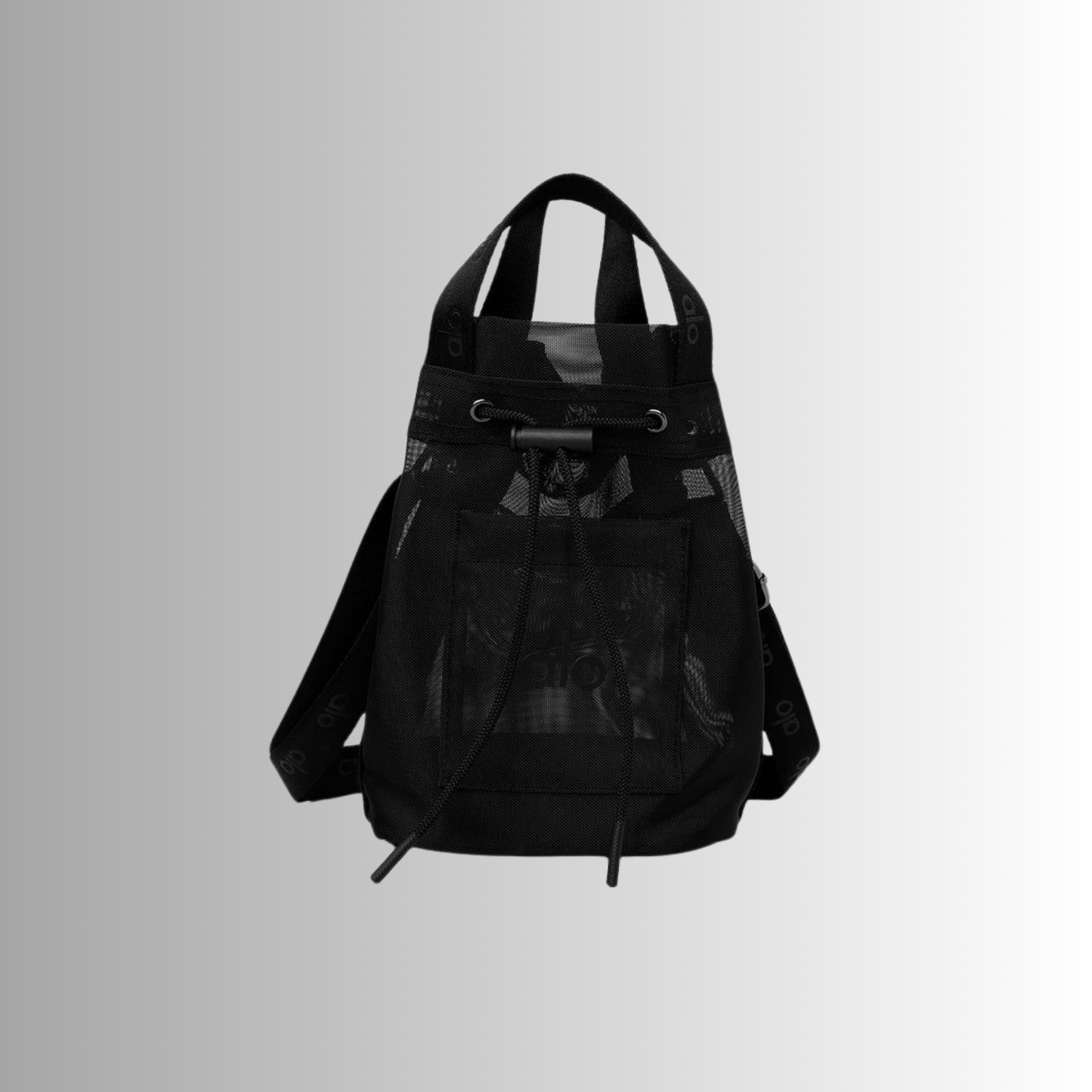 Sheer Crossbody Bucket Bag