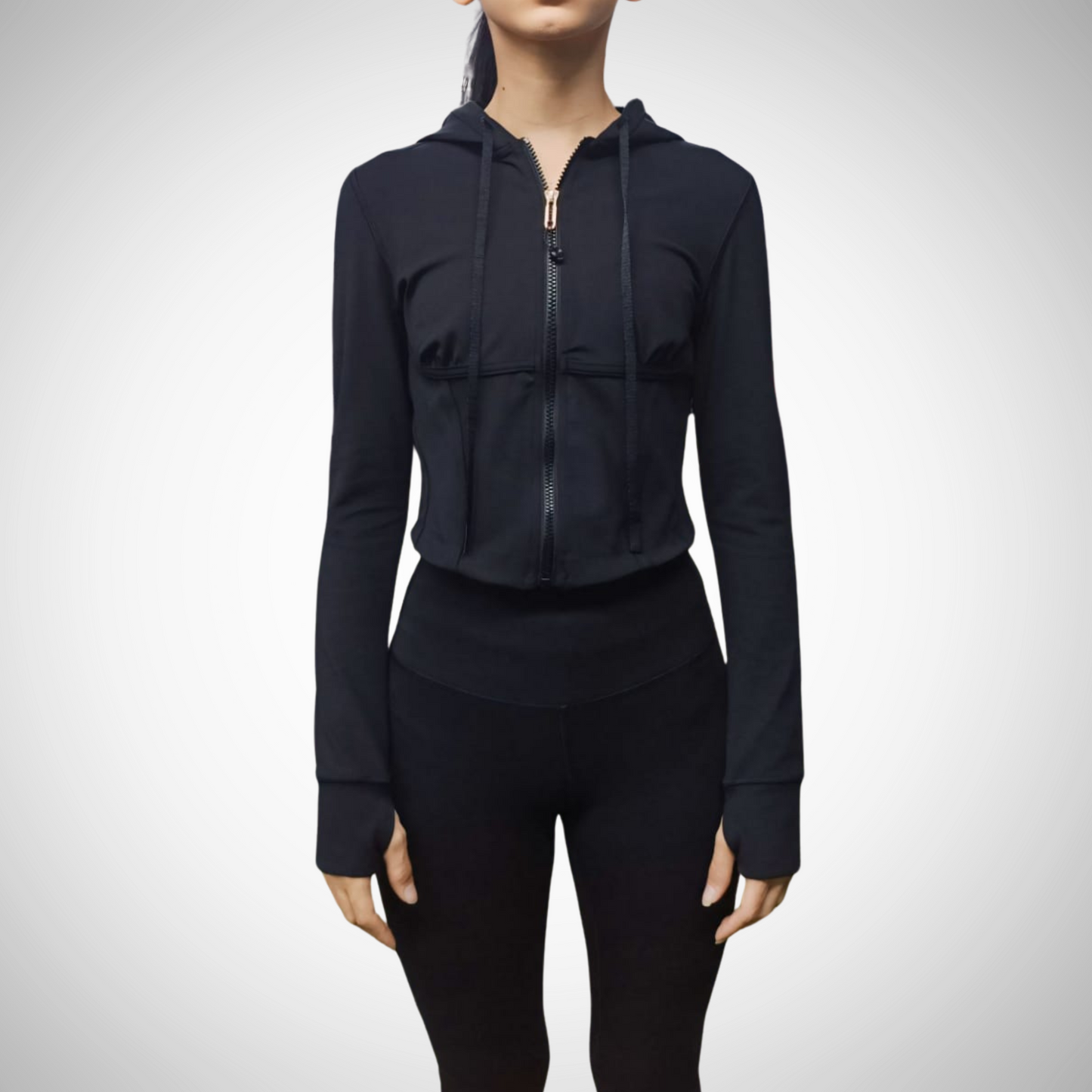 Corset Crop Hooded Jacket