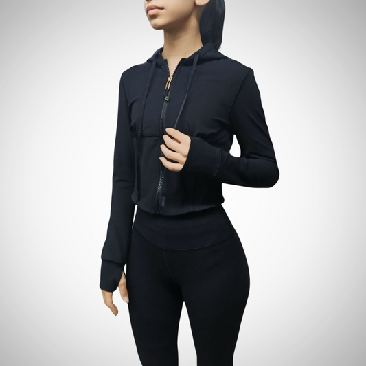 Corset Crop Hooded Jacket