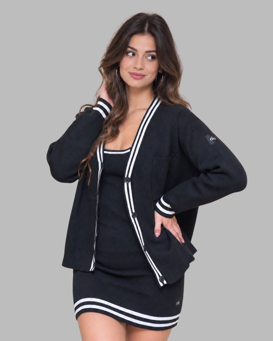 Tennis Club Sweater Knit Cardigan