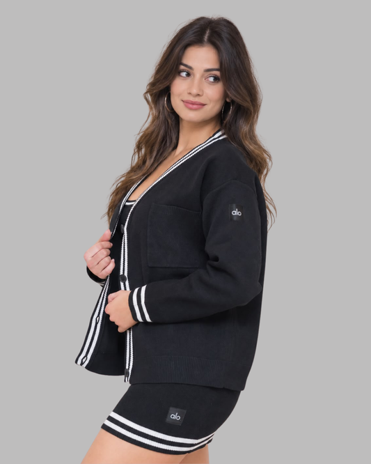 Tennis Club Sweater Knit Cardigan