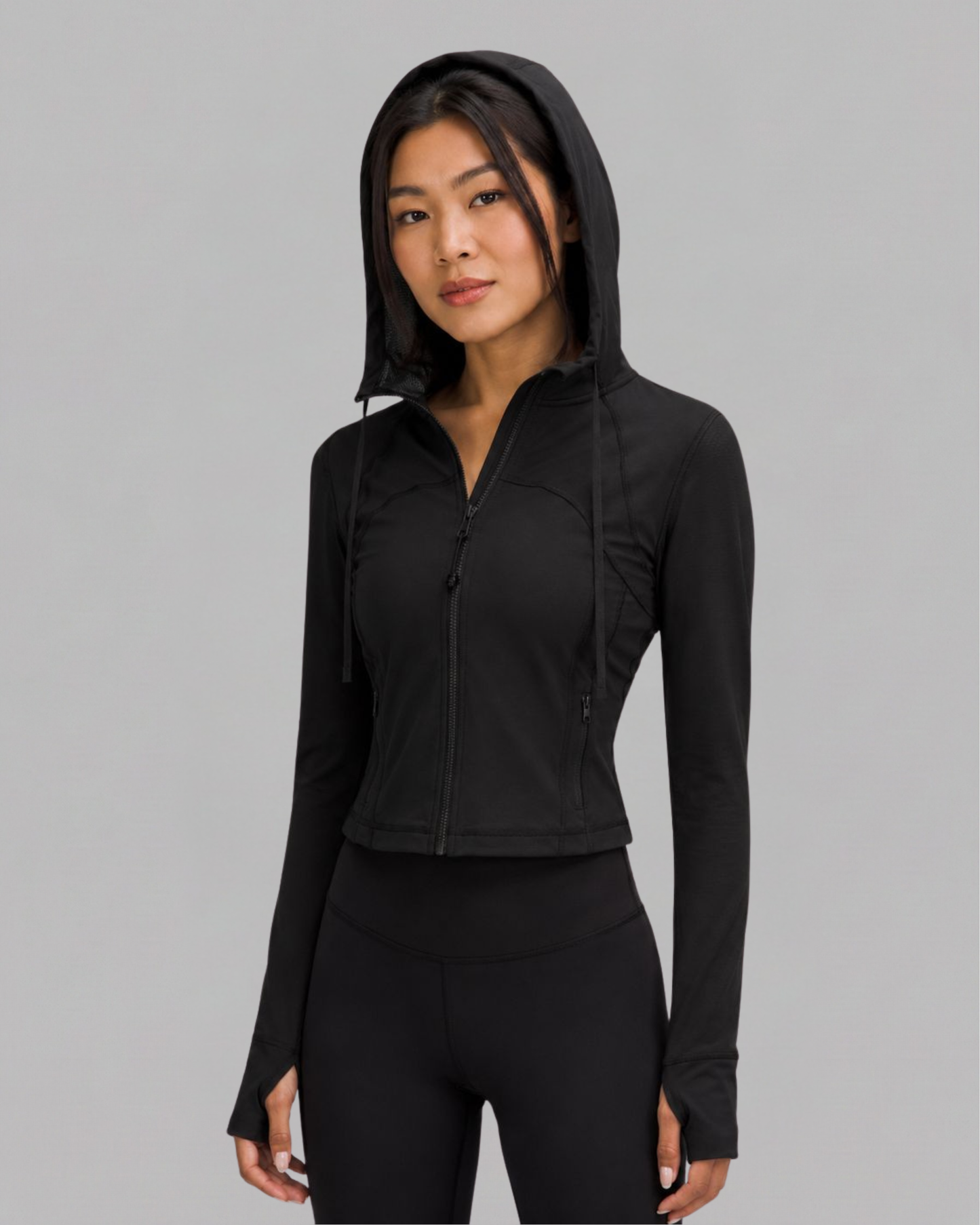 Cropped Hooded Define Jacket Full Mesh Nulu