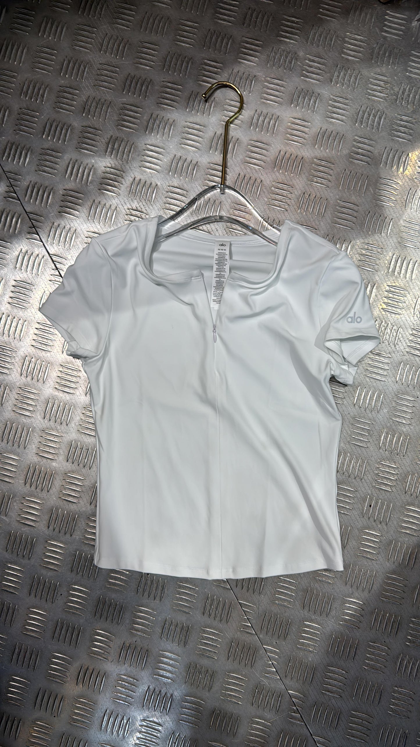 Zip-Front Sculpt Tee